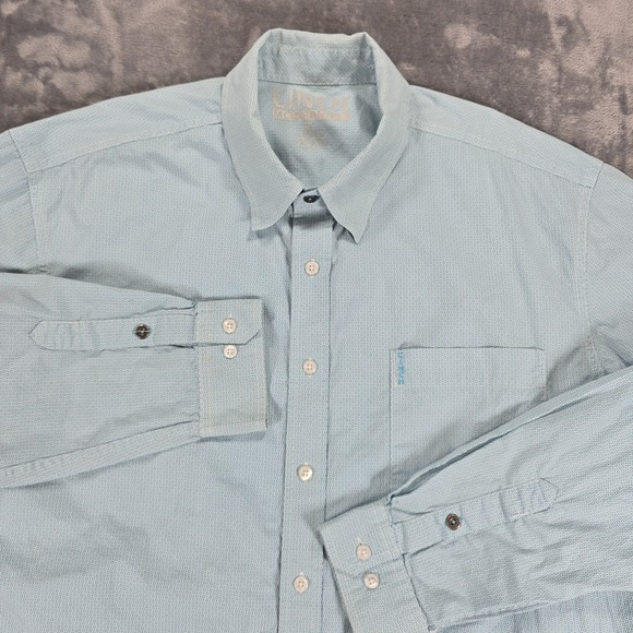 Cinch Modern Fit Button Shirt Men XL Turqouise Geometeric Western Cowboy  Casual - Picture 1 of 11